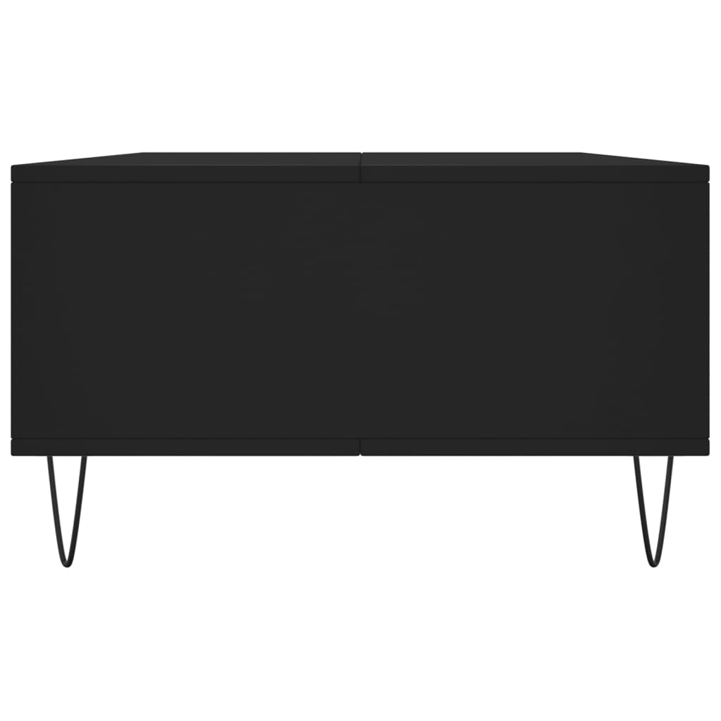 vidaXL Table basse noir 104x60x35 cm bois d'ingénierie