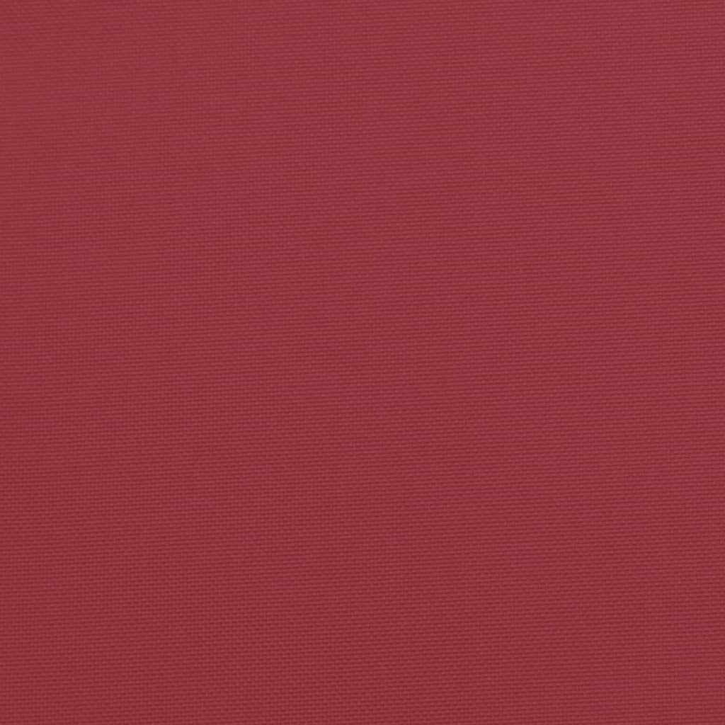vidaXL Coussin de banc de jardin rouge bordeaux 180x50x3 cm