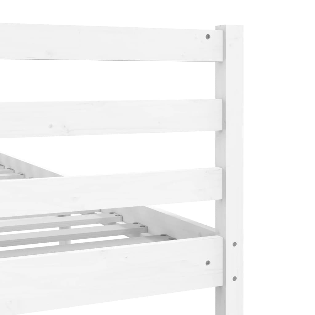 vidaXL Cadre de lit sans matelas blanc 180x200 cm bois massif