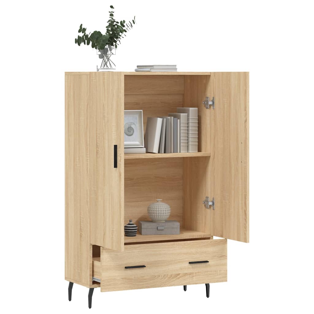 vidaXL Buffet haut chêne sonoma 69,5x31x115 cm bois d'ingénierie