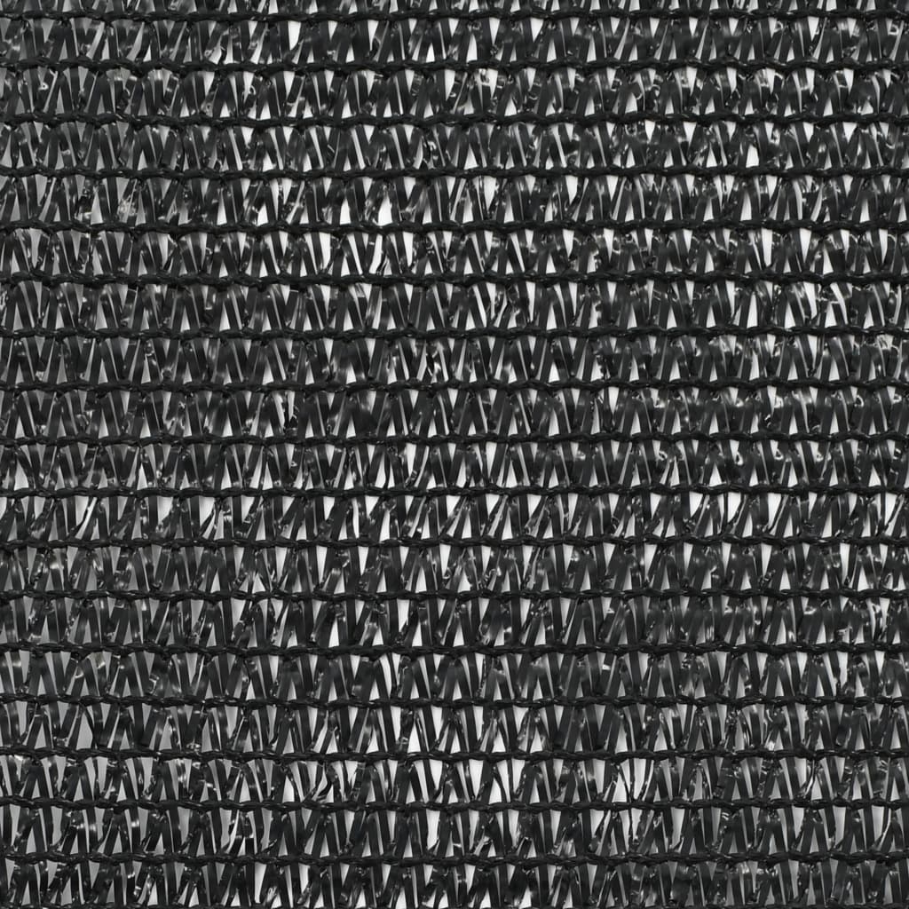 vidaXL Clôture de tennis PEHD 1,6 x 100 m Noir