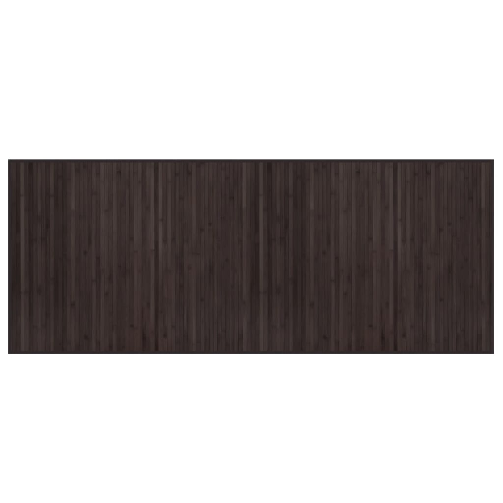 vidaXL Tapis rectangulaire marron foncé 80x200 cm bambou