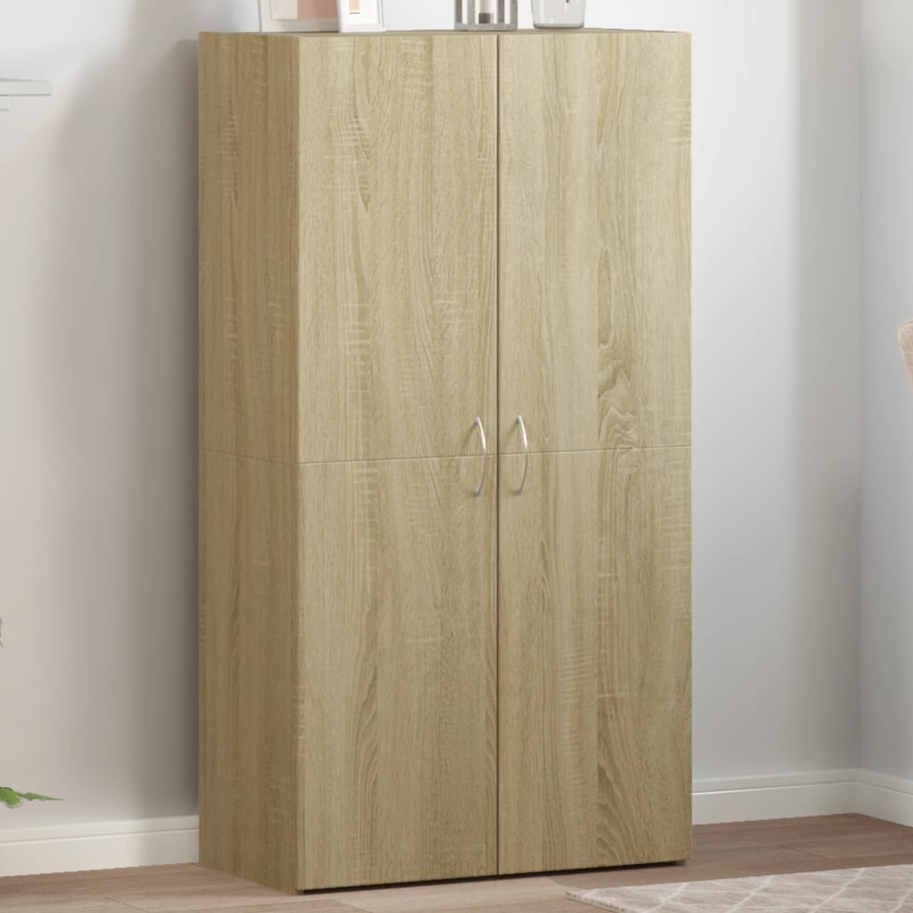 vidaXL Armoire de classement chêne sonoma 60x32x115 cm bois ingénierie