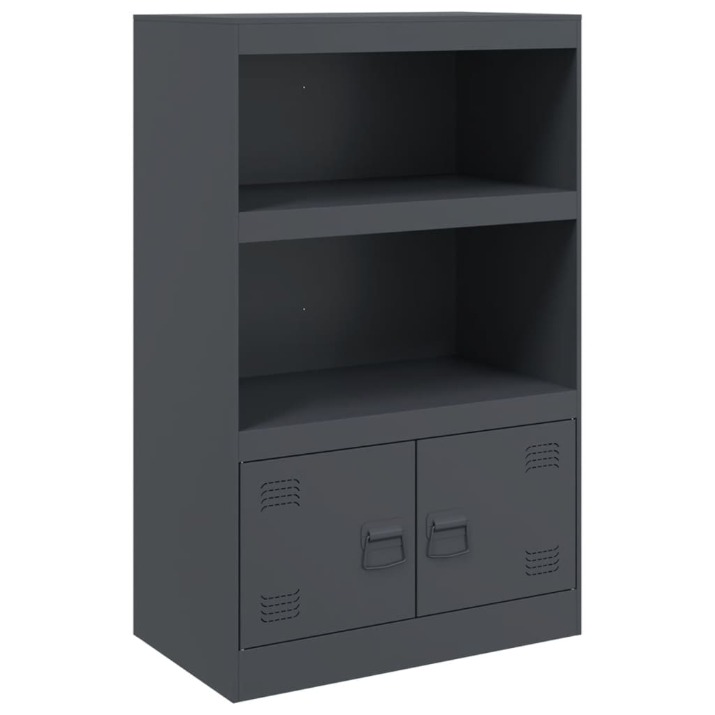 vidaXL Buffet anthracite 67x39x107 cm acier