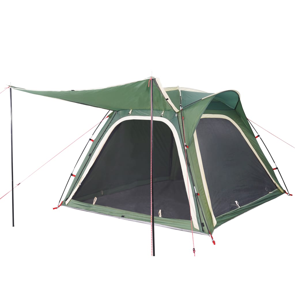 vidaXL Tente de camping 4 personnes vert libération rapide imperméable