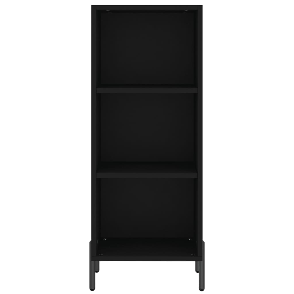 vidaXL Buffet haut Noir 34,5x32,5x180 cm Bois d'ingénierie