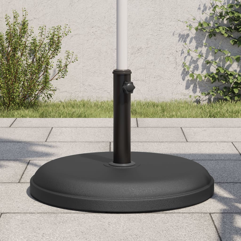 vidaXL Base de parasol pour mâts Ø32/35/38 mm 25 kg rond