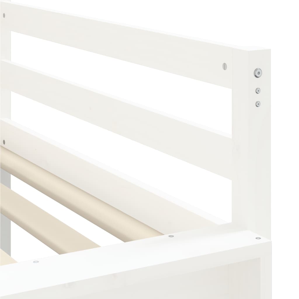 vidaXL Lit mezzanine enfants avec tour sans matelas bleu 90x190 cm