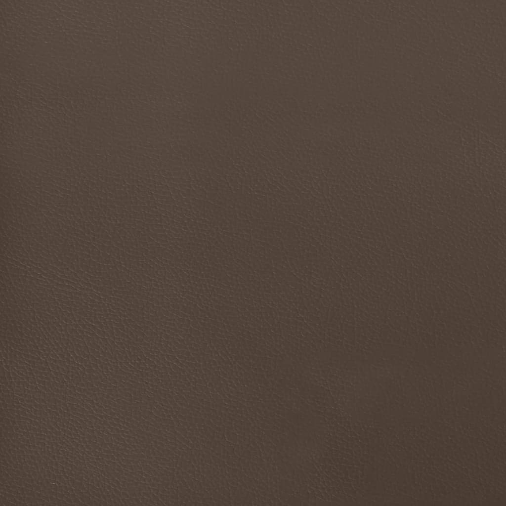 vidaXL Cadre de lit Marron 140x200 cm Similicuir