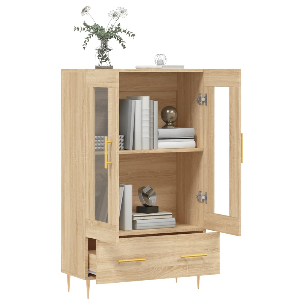 vidaXL Buffet haut chêne sonoma 69,5x31x115 cm bois d'ingénierie