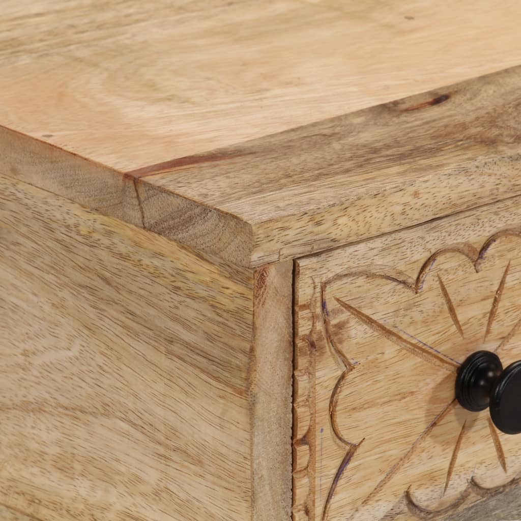vidaXL Table console 110x30x75 cm bois de manguier massif