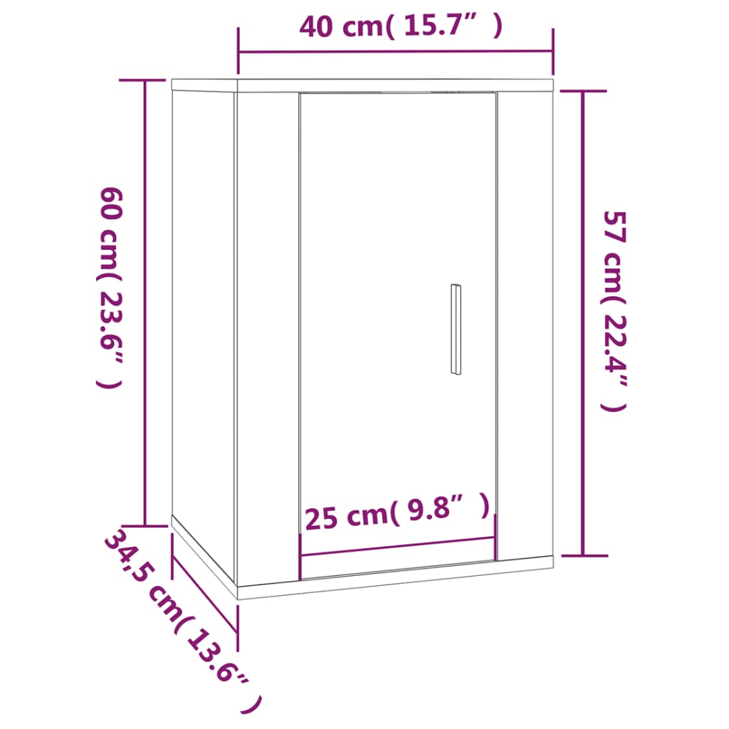 vidaXL Ensemble de meubles TV 5 pcs Chêne marron Bois d'ingénierie