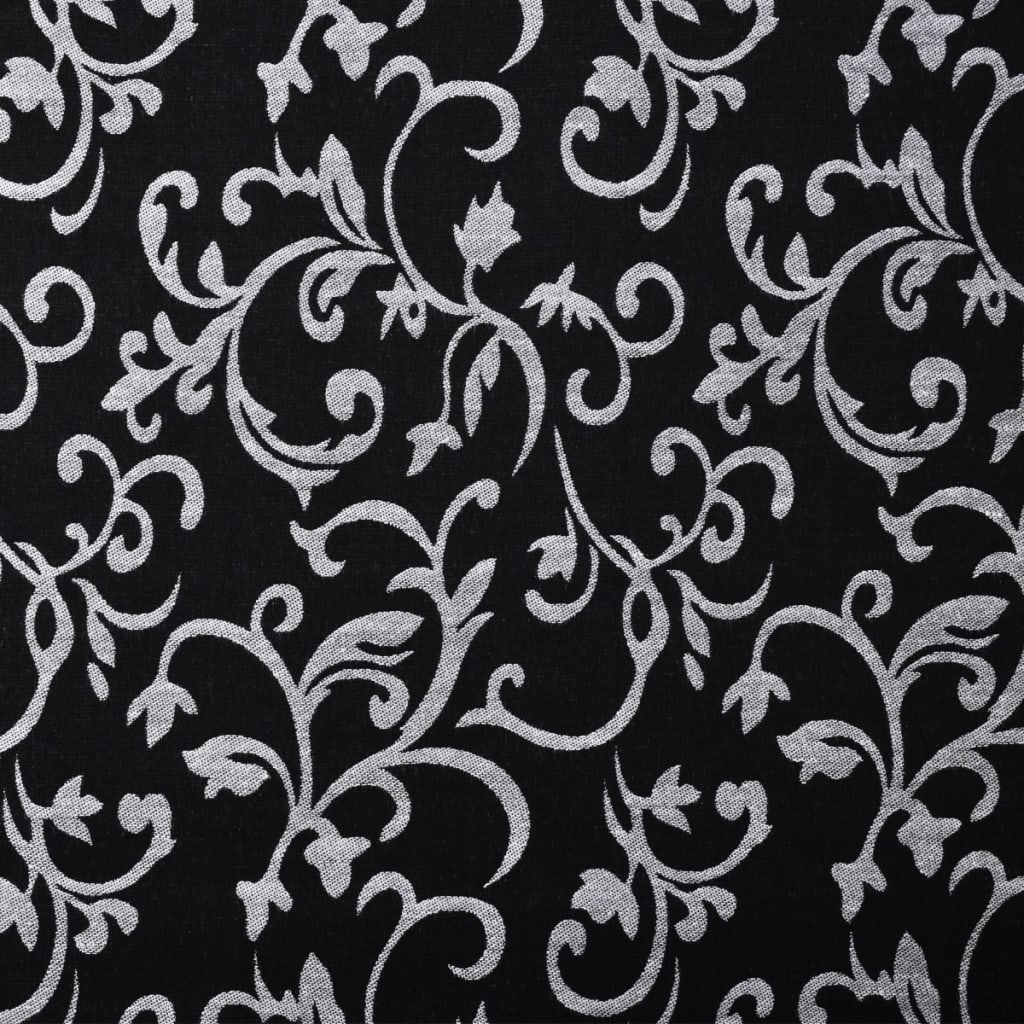vidaXL Chaise longue Noir et blanc Tissu