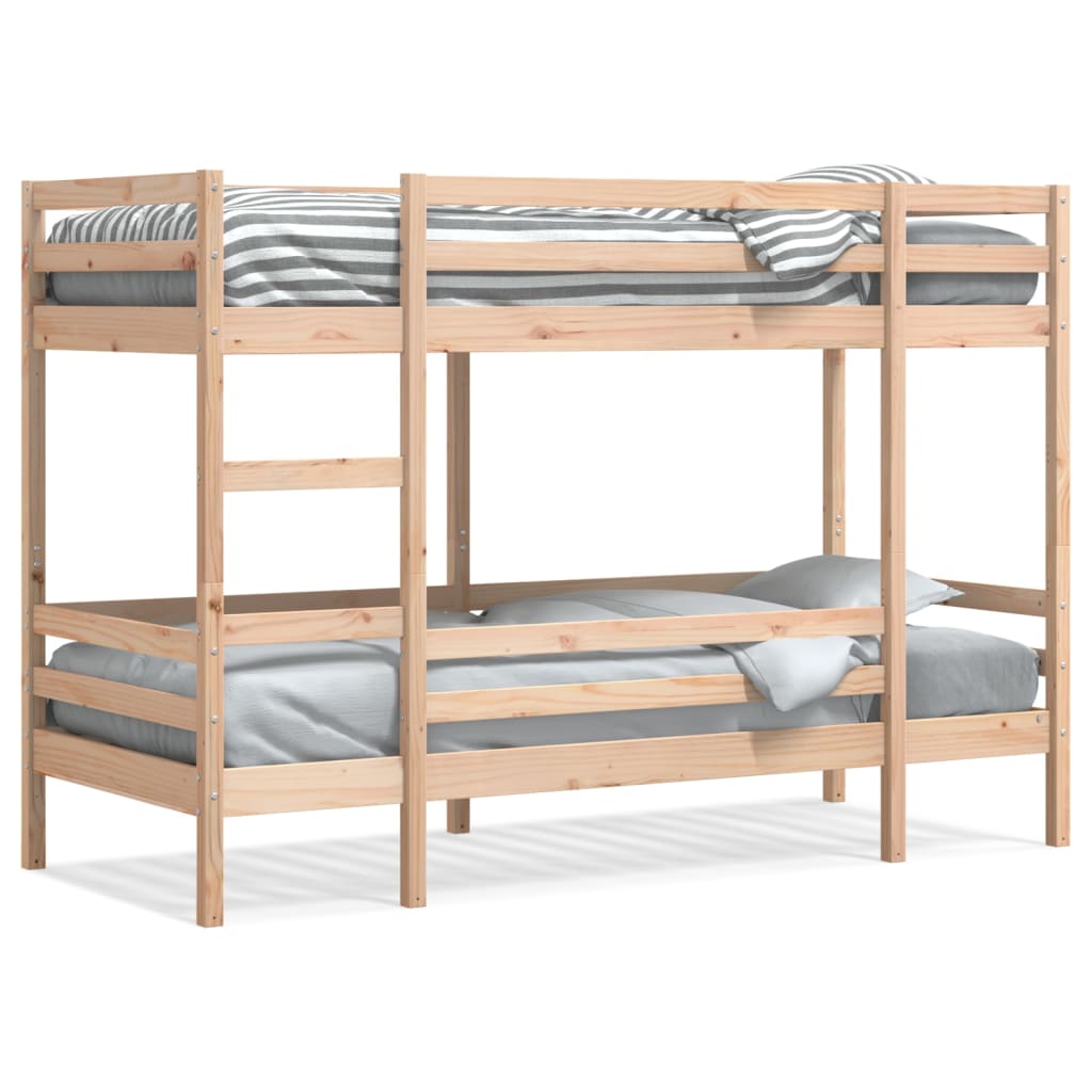 vidaXL Lit superposé sans matelas 90x190 cm bois de pin massif