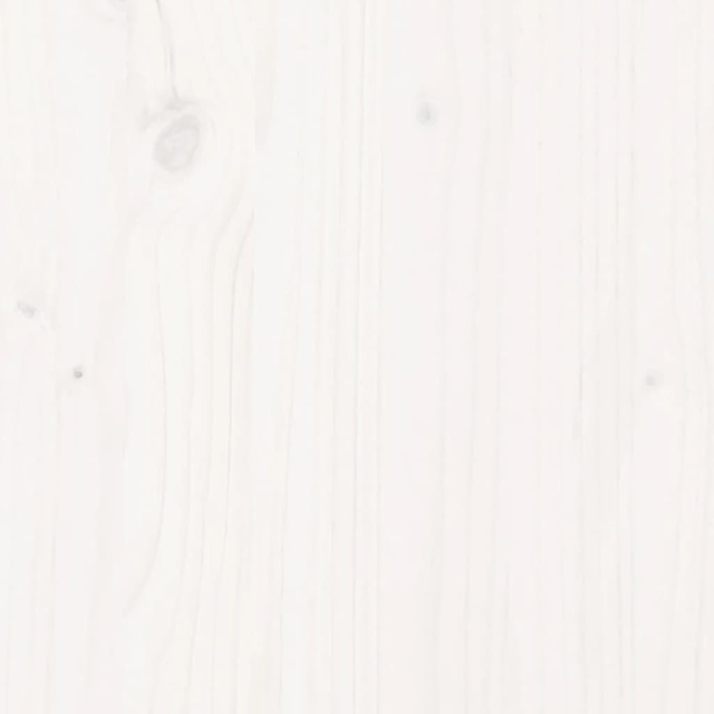 vidaXL Repose-pied de jardin blanc 62x63,5x53,5 cm bois de pin massif