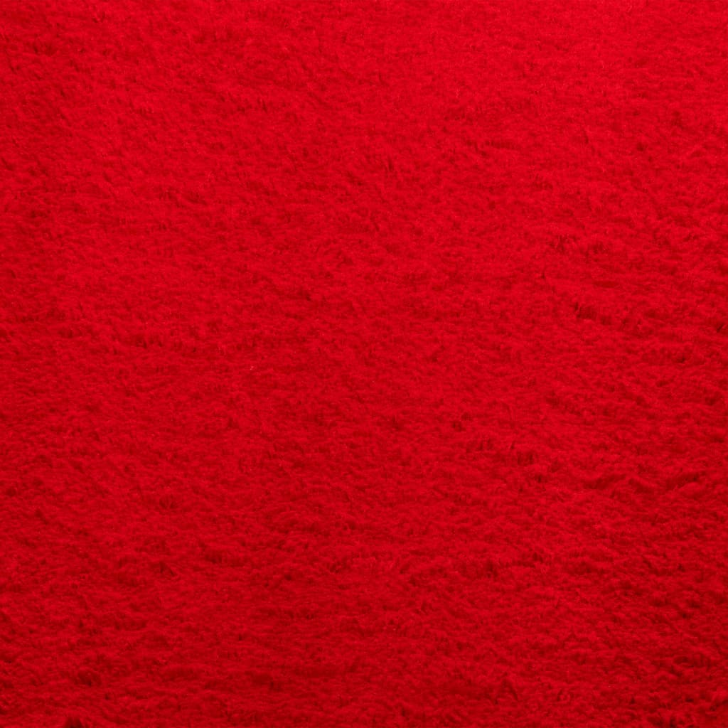 vidaXL Tapis HUARTE à poils courts doux et lavable rouge 80x150 cm