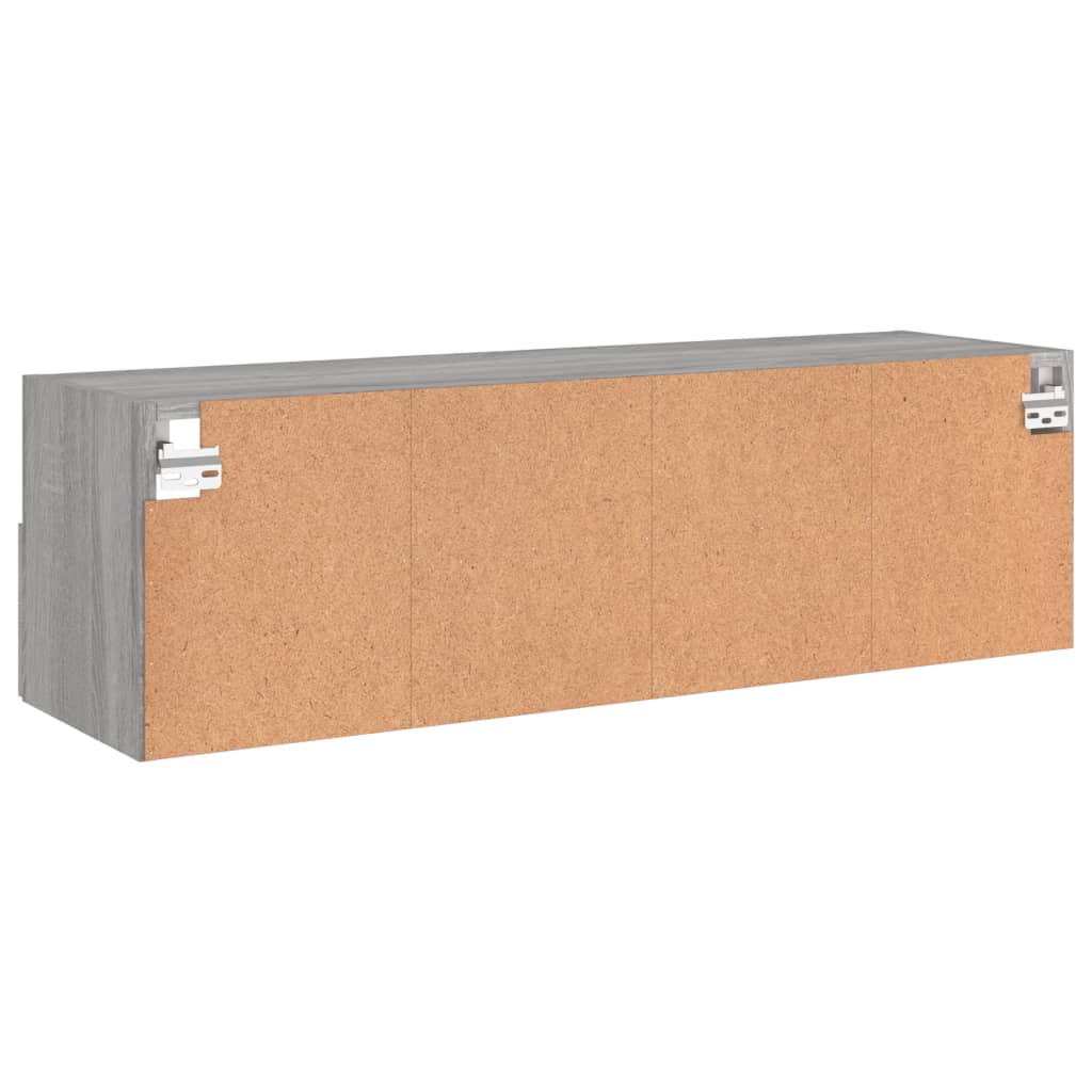 vidaXL Meuble TV mural sonoma gris 100x30x30 cm bois d'ingénierie