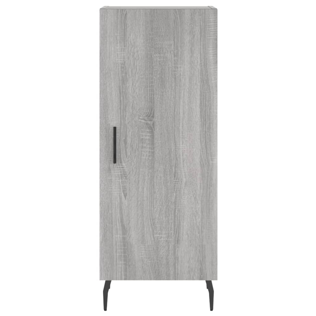 vidaXL Buffet haut Sonoma gris 34,5x34x180 cm Bois d'ingénierie