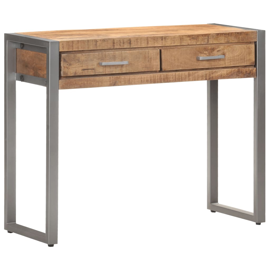 vidaXL Table console 95x35x75 cm Bois de manguier massif