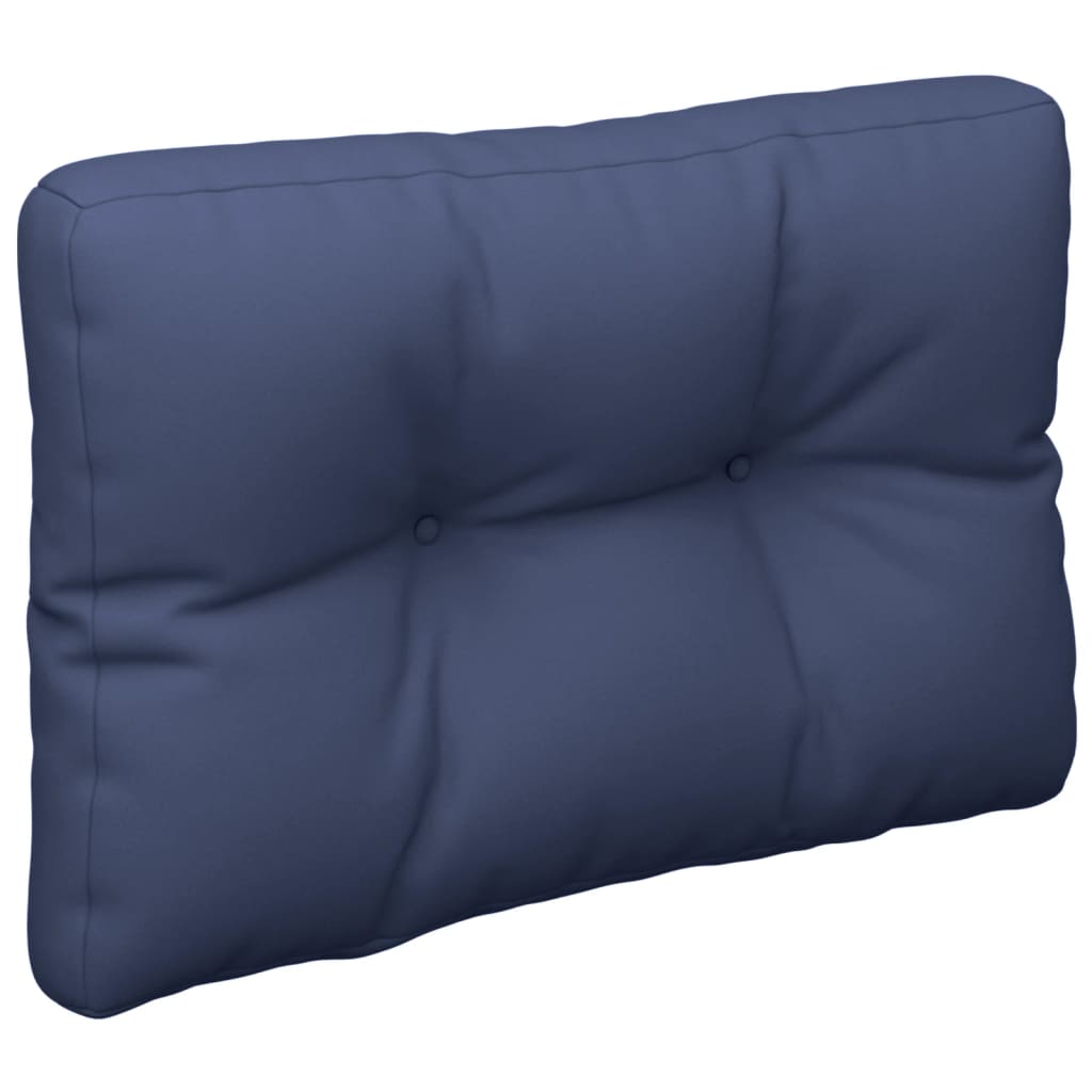 vidaXL Coussins de palette lot de 2 bleu marine tissu