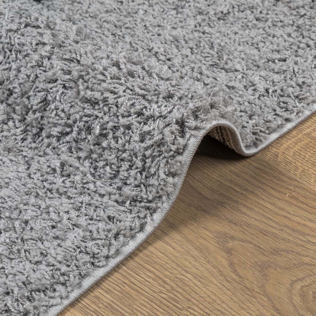 vidaXL Tapis shaggy PAMPLONA poils longs moderne gris 240x240 cm