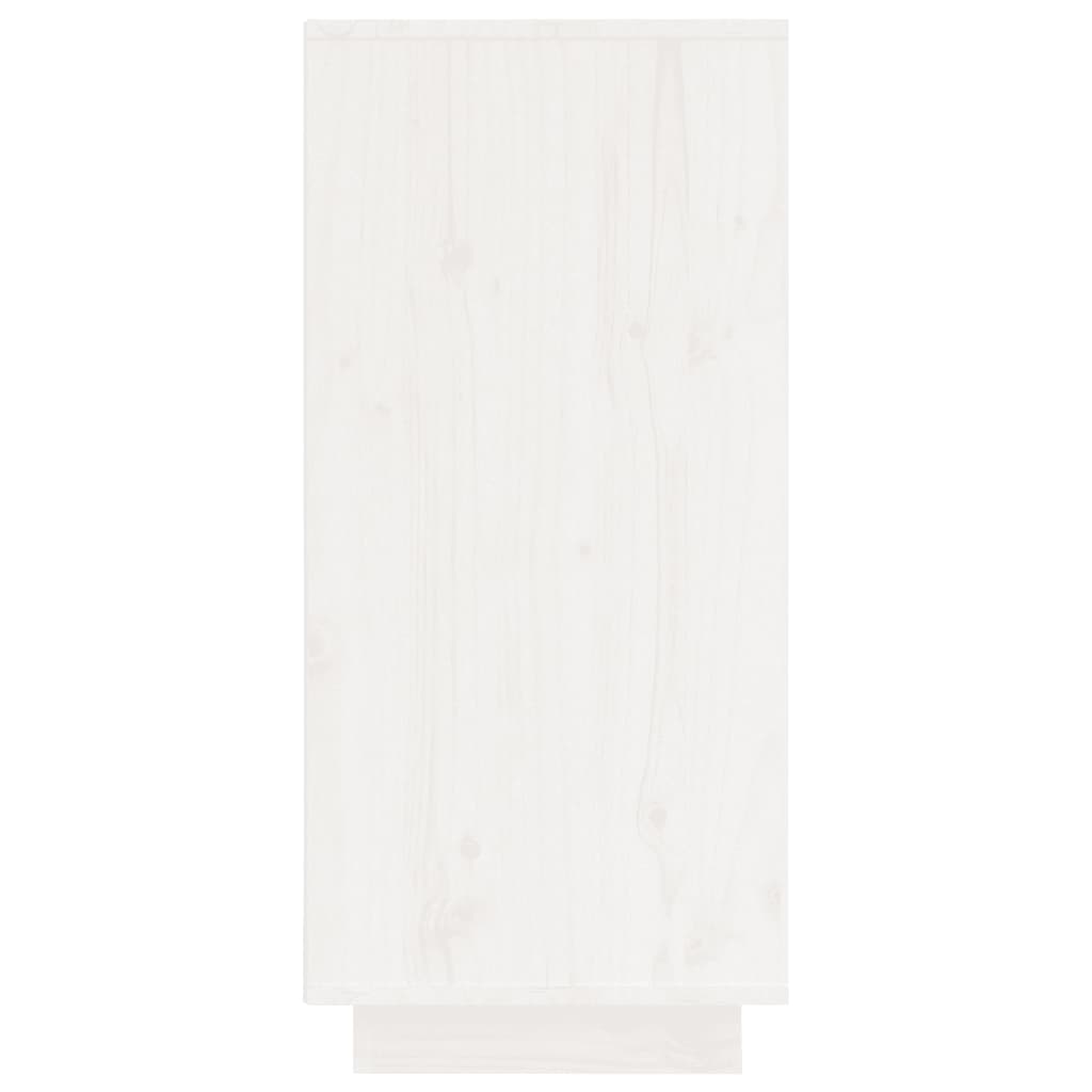 vidaXL Buffet Blanc 60x34x75 cm Bois massif de pin