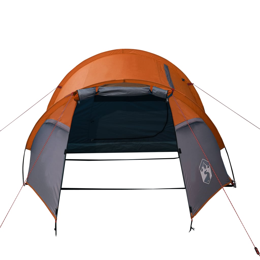 vidaXL Tente de camping tunnel 3 personnes orange imperméable