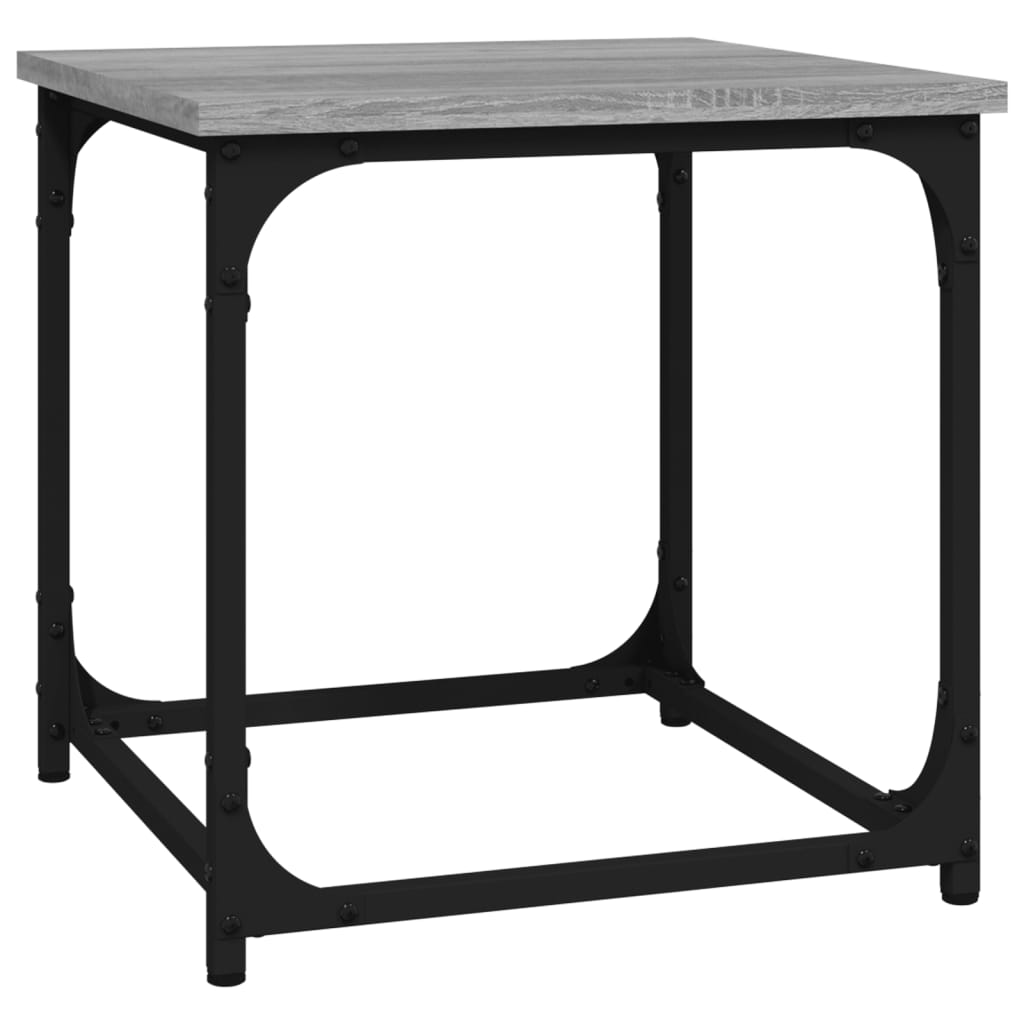 vidaXL Table d'appoint Sonoma gris 40x40x40 cm Bois d'ingénierie