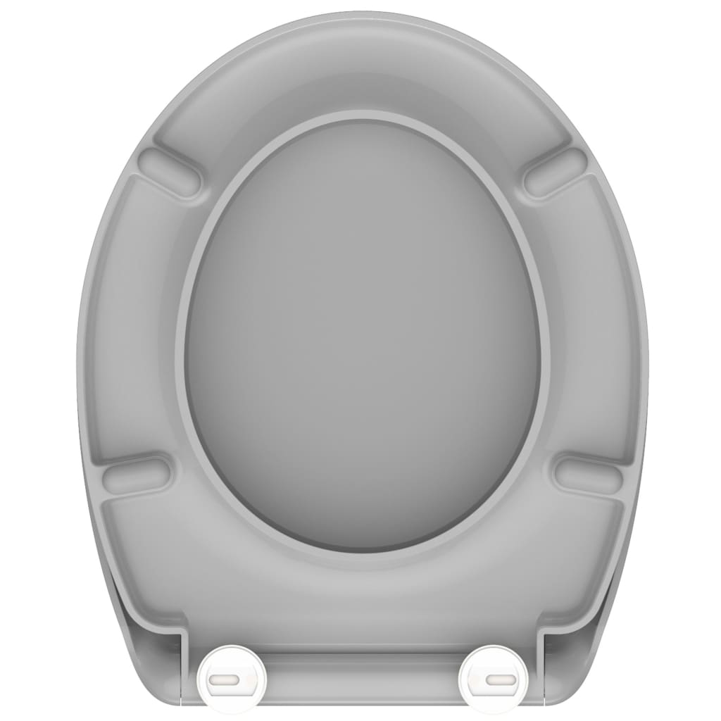 SCHÜTTE Siège de toilette avec fermeture en douceur Duroplast GREY