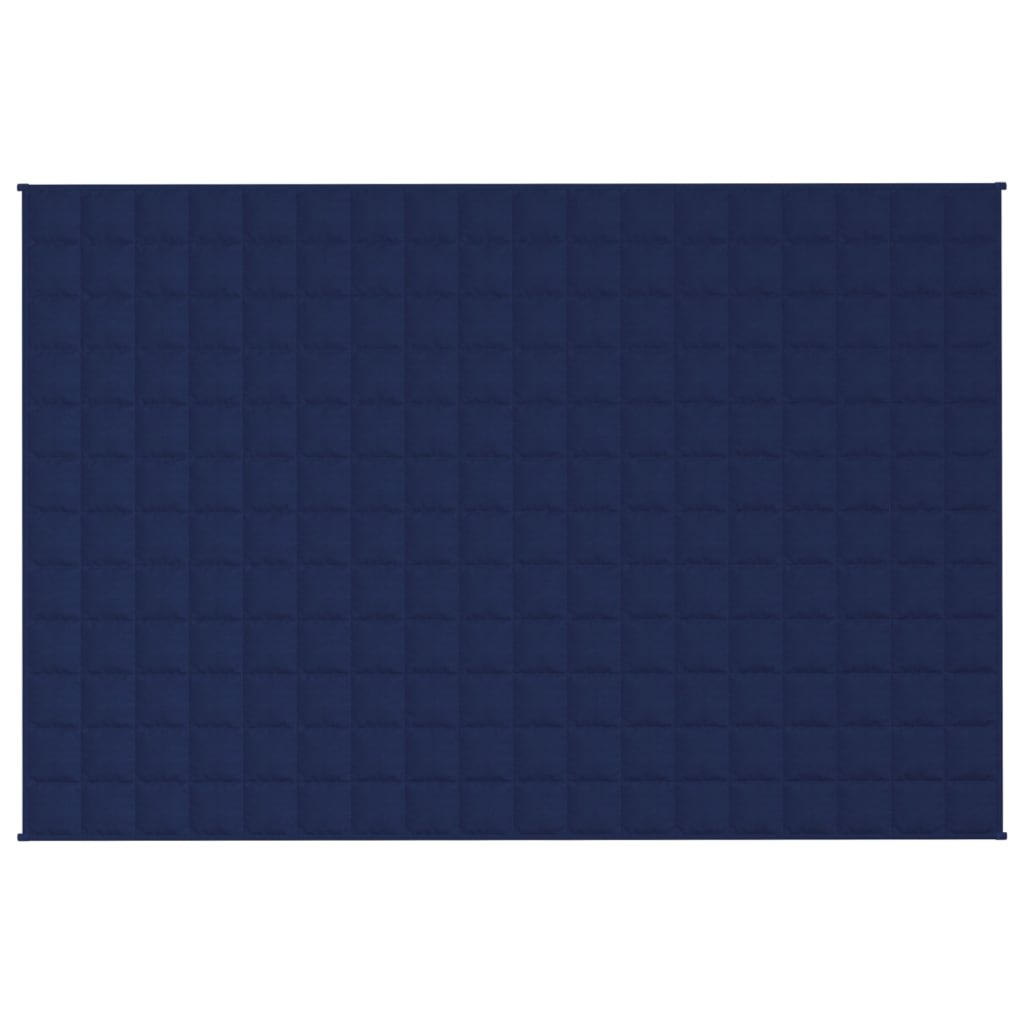 vidaXL Couverture lestée Bleu 120x180 cm 5 kg Tissu