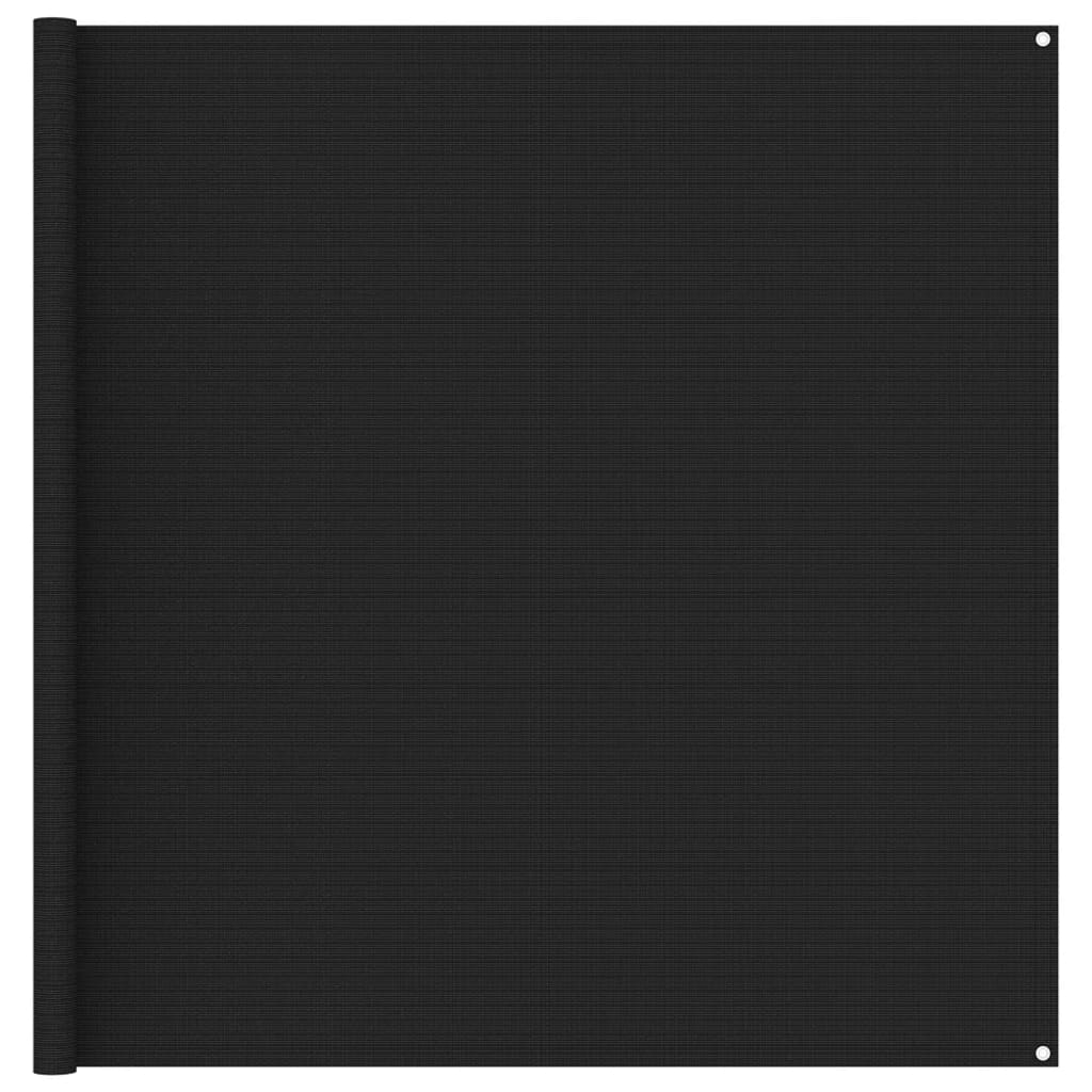 vidaXL Tapis de tente 200x200 cm Noir