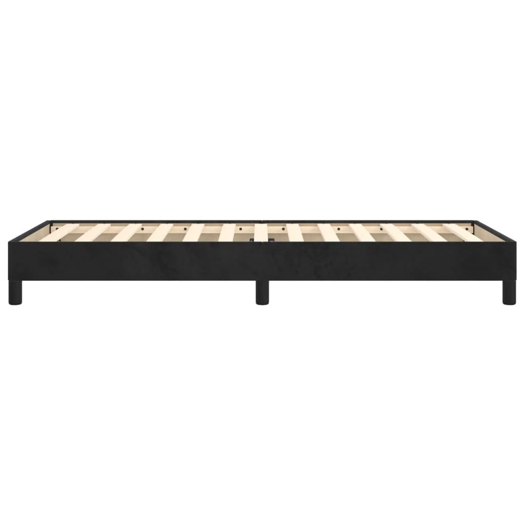 vidaXL Cadre de lit sans matelas noir 100x200 cm velours