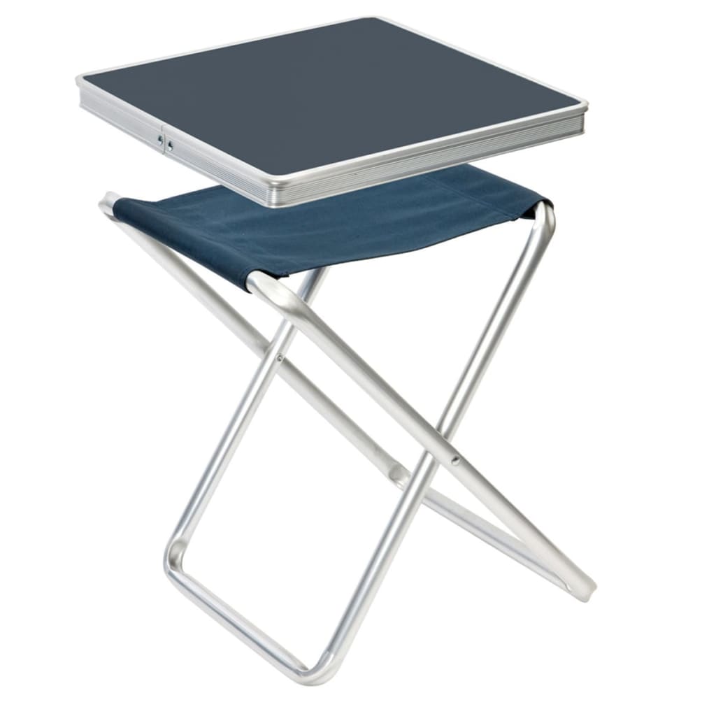 Camp Gear Chaise de camping pliable Gris Aluminium 1404346