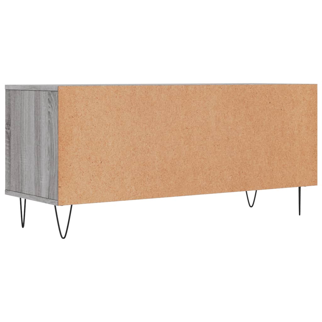 vidaXL Meuble TV sonoma gris 100x34,5x44,5 cm bois d'ingénierie