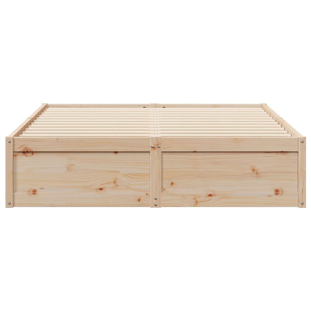 vidaXL Cadre de lit sans matelas 140x190 cm bois de pin massif