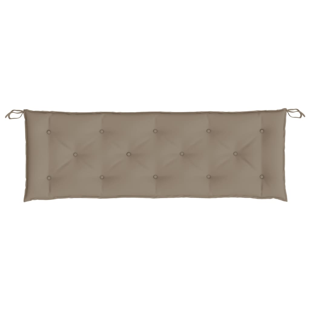 vidaXL Coussin de banc de jardin taupe 150x50x7 cm tissu oxford