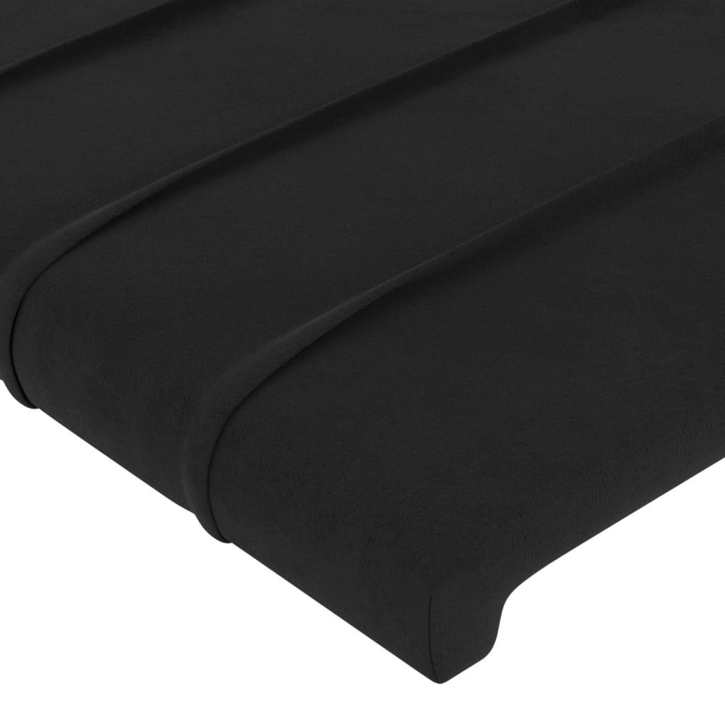 vidaXL Cadre de lit sans matelas noir 140x190 cm velours