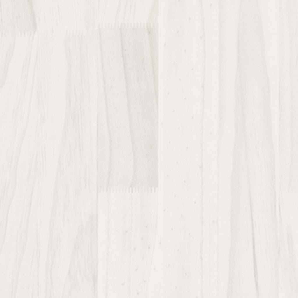 vidaXL Jardinière d'extérieur blanc 60x60x60 cm bois de pin massif