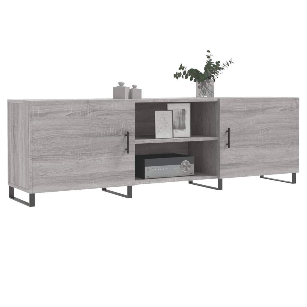 vidaXL Meuble TV sonoma gris 150x30x50 cm bois d'ingénierie