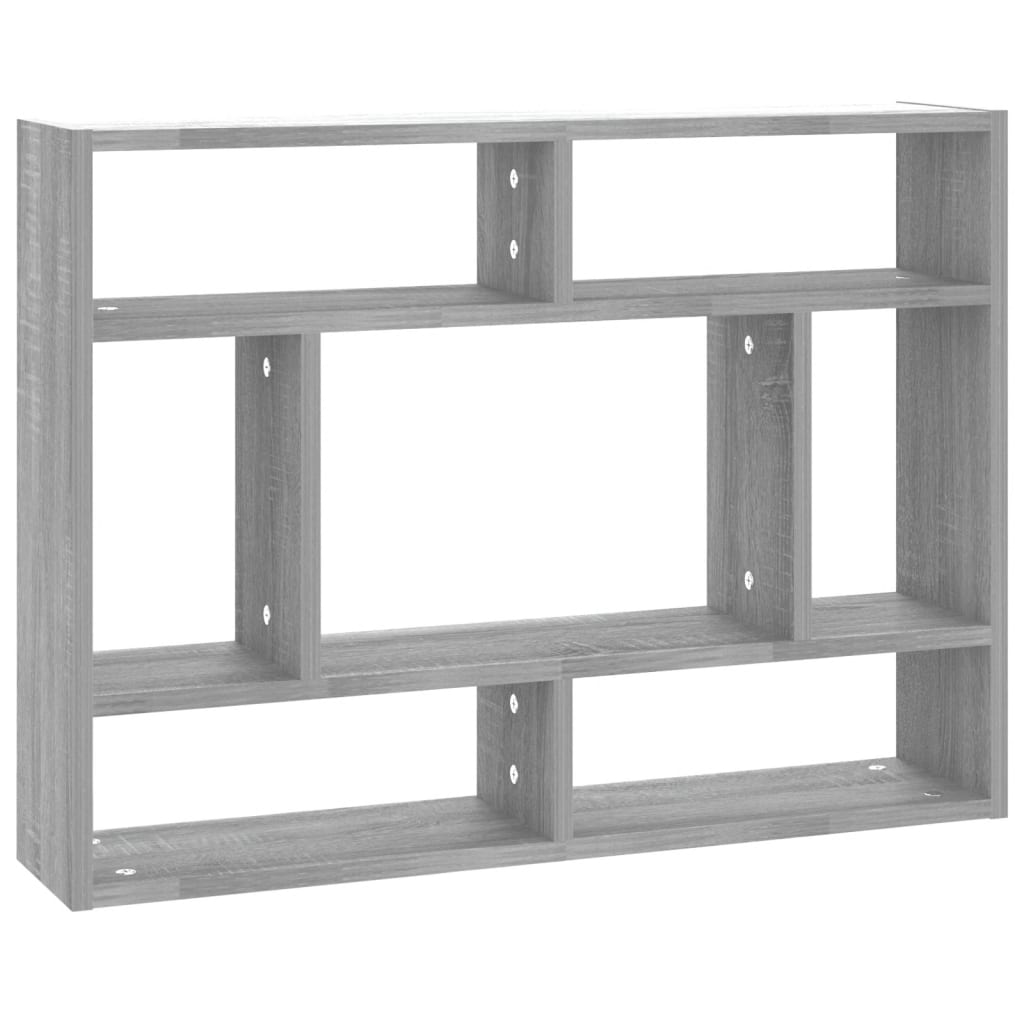 vidaXL Étagère murale Sonoma gris 75x16x55 cm Bois d'ingénierie