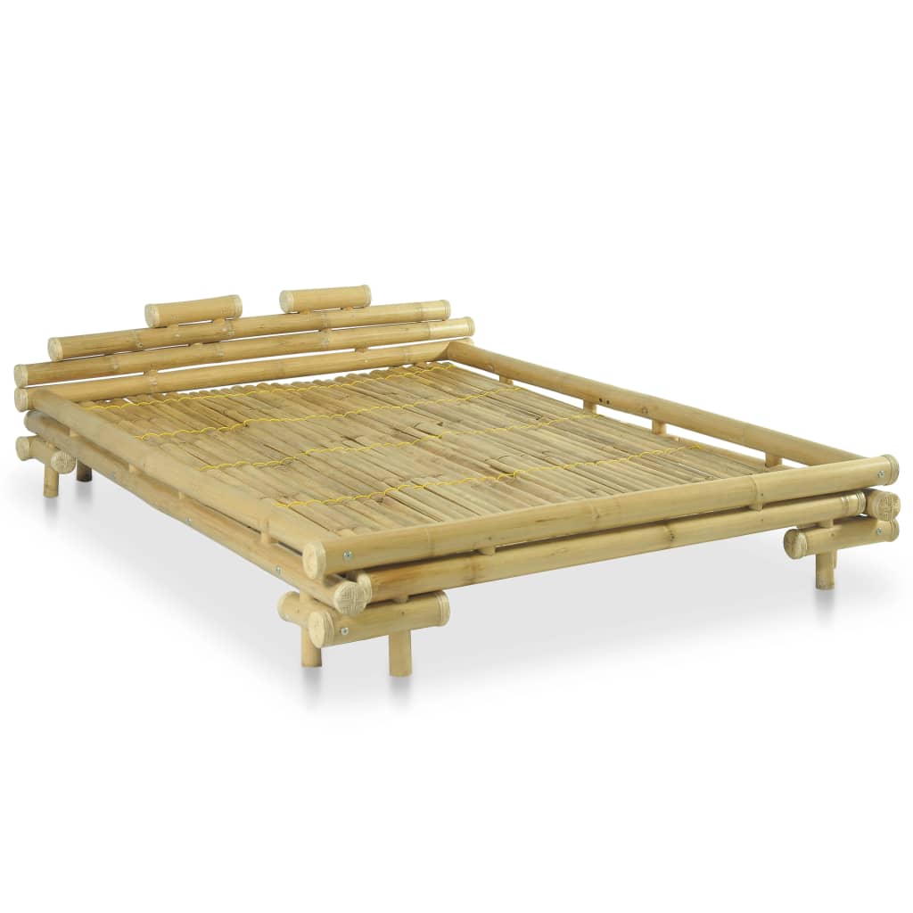 vidaXL Cadre de lit sans matelas bambou 140x200 cm