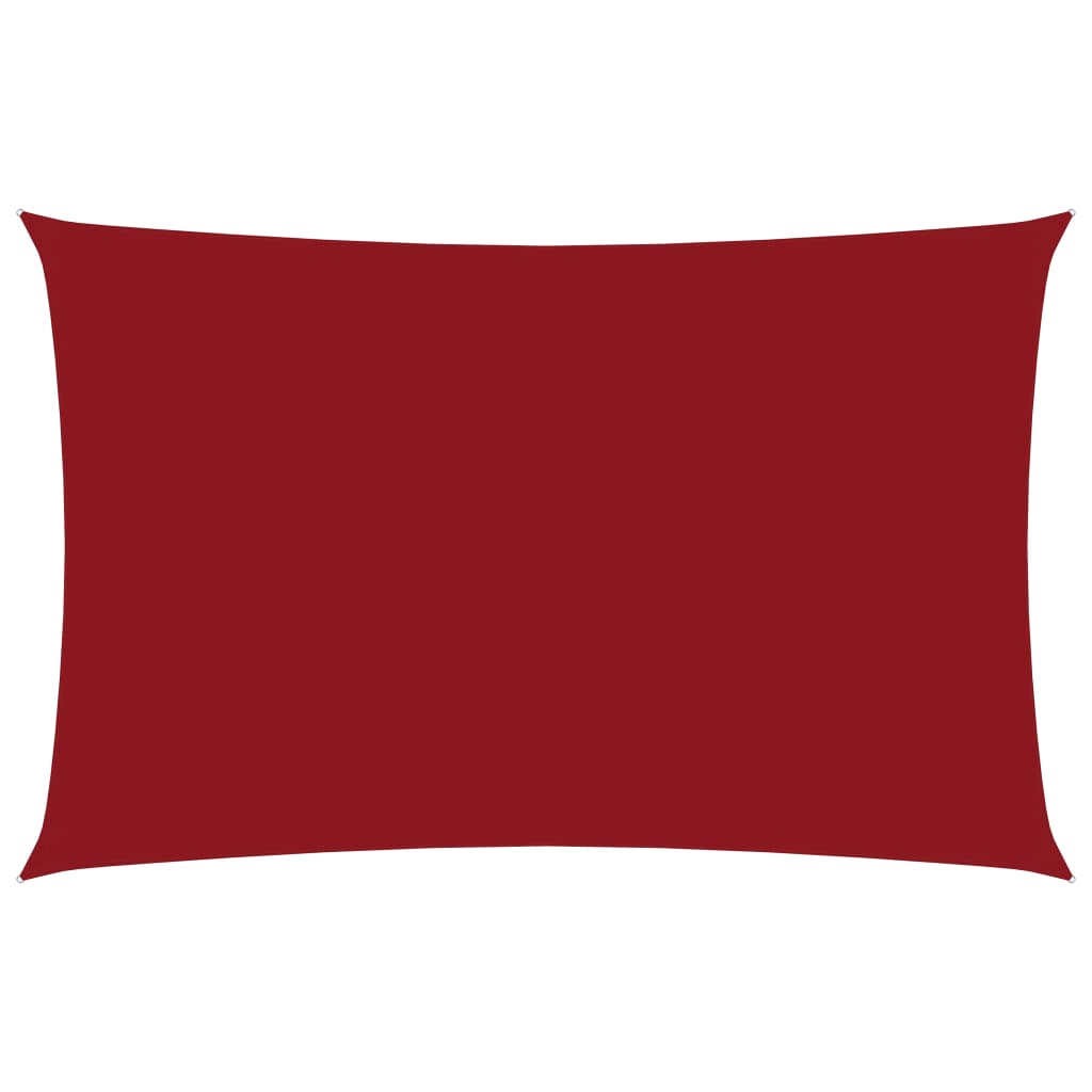 vidaXL Voile de parasol Tissu Oxford rectangulaire 2x5 m Rouge