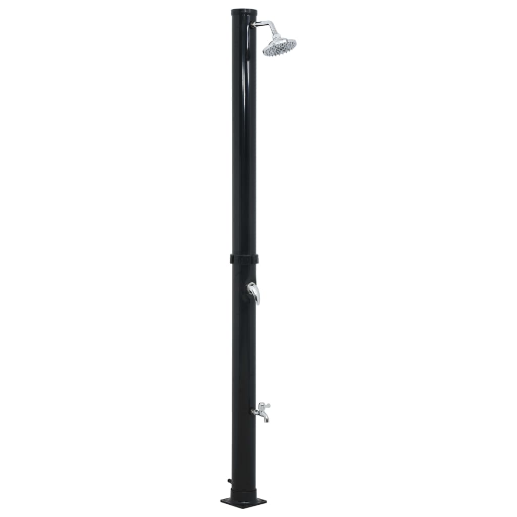 vidaXL Douche solaire Noir 220 cm 20 L