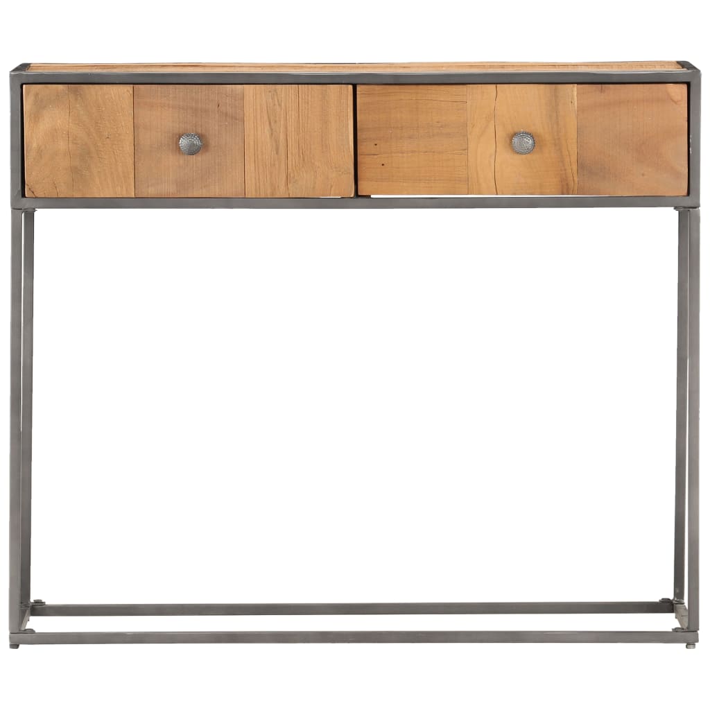 vidaXL Table console 90x30x75 cm Bois de récupération massif