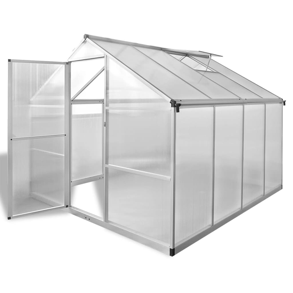vidaXL Serre renforcée en aluminium avec cadre de base 6,05 m²