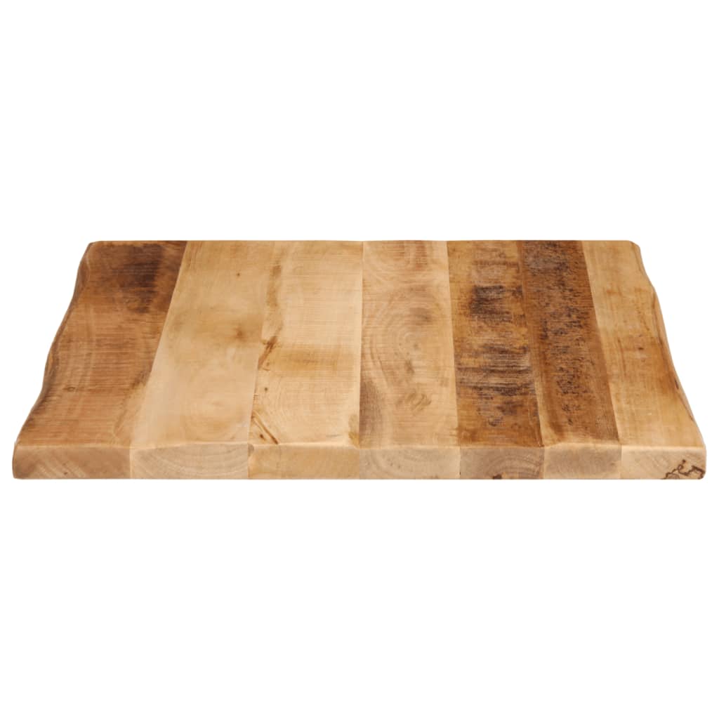 vidaXL Dessus de table bord vivant 80x80x3,8 cm bois de manguier brut