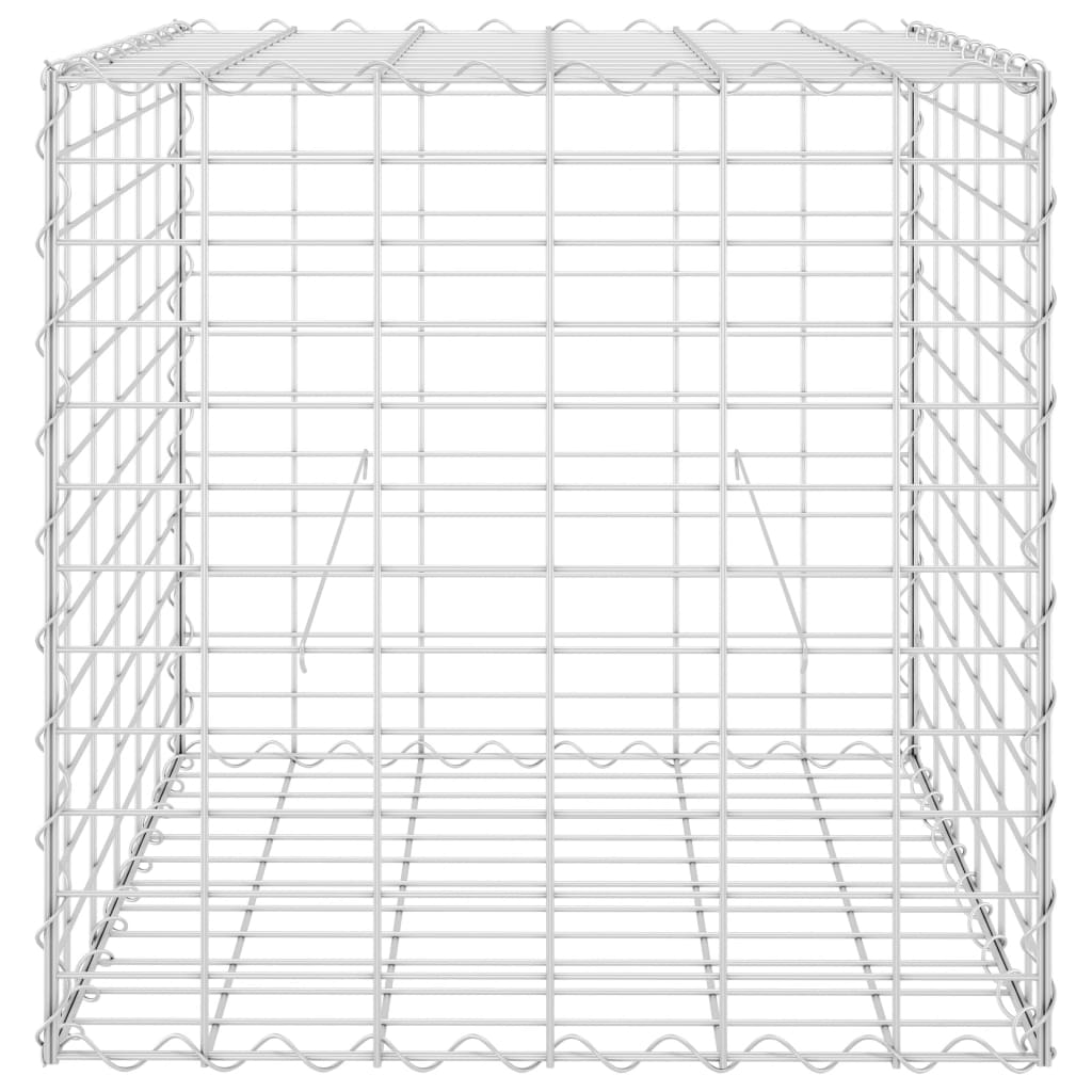 vidaXL Lit surélevé cube à gabion Fil d'acier 60x60x60 cm