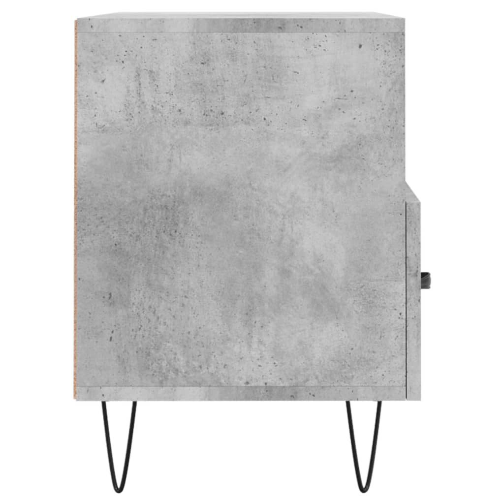 vidaXL Meuble TV Gris béton 80x36x50 cm Bois d'ingénierie