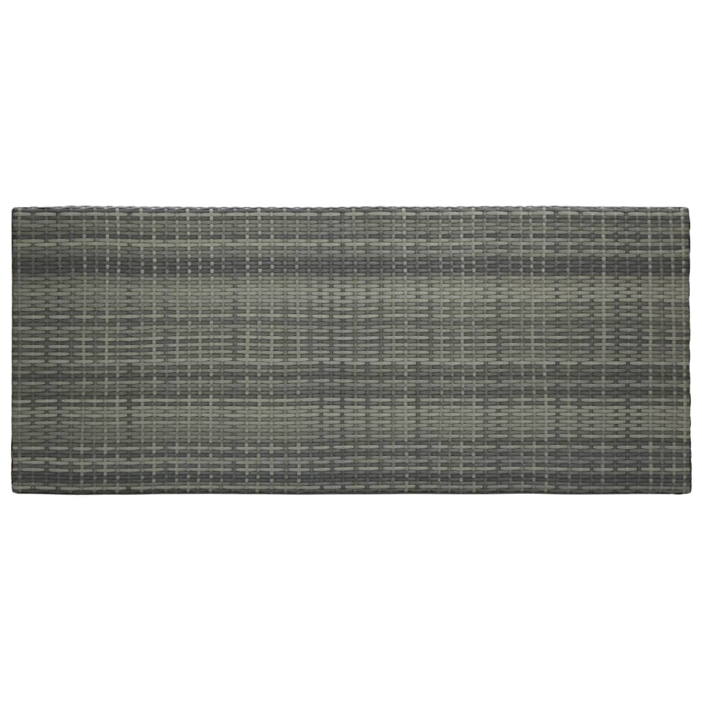 vidaXL Ensemble de bar d'extérieur 9 pcs coussins anthracite Rotin