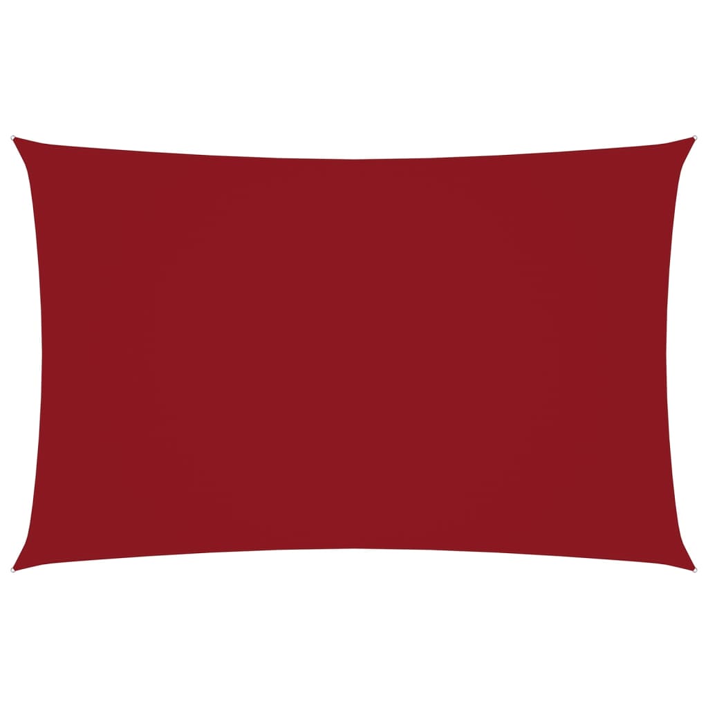 vidaXL Voile de parasol Tissu Oxford rectangulaire 4x7 m Rouge